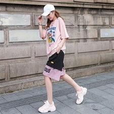 网红套装短裤短袖,短裤短袖套装，夏日穿搭新风尚